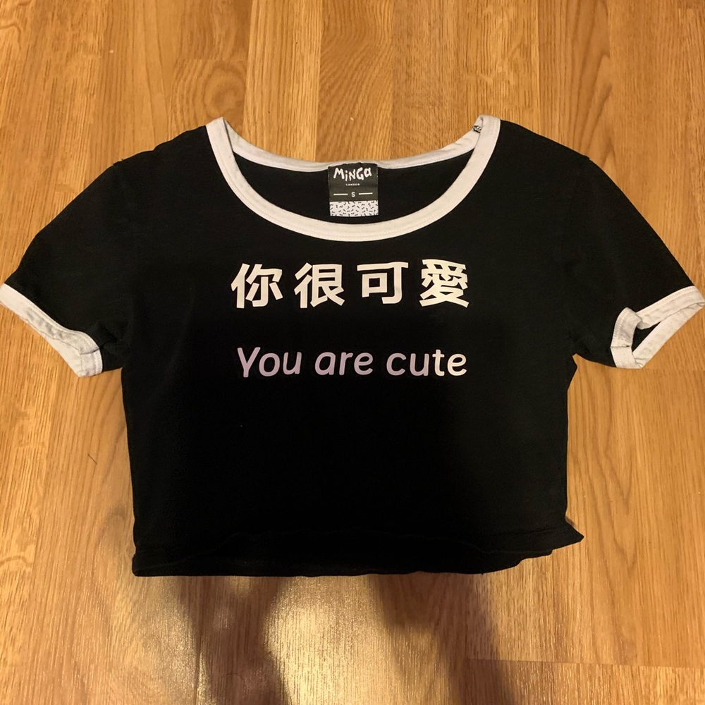 Graphic crop top